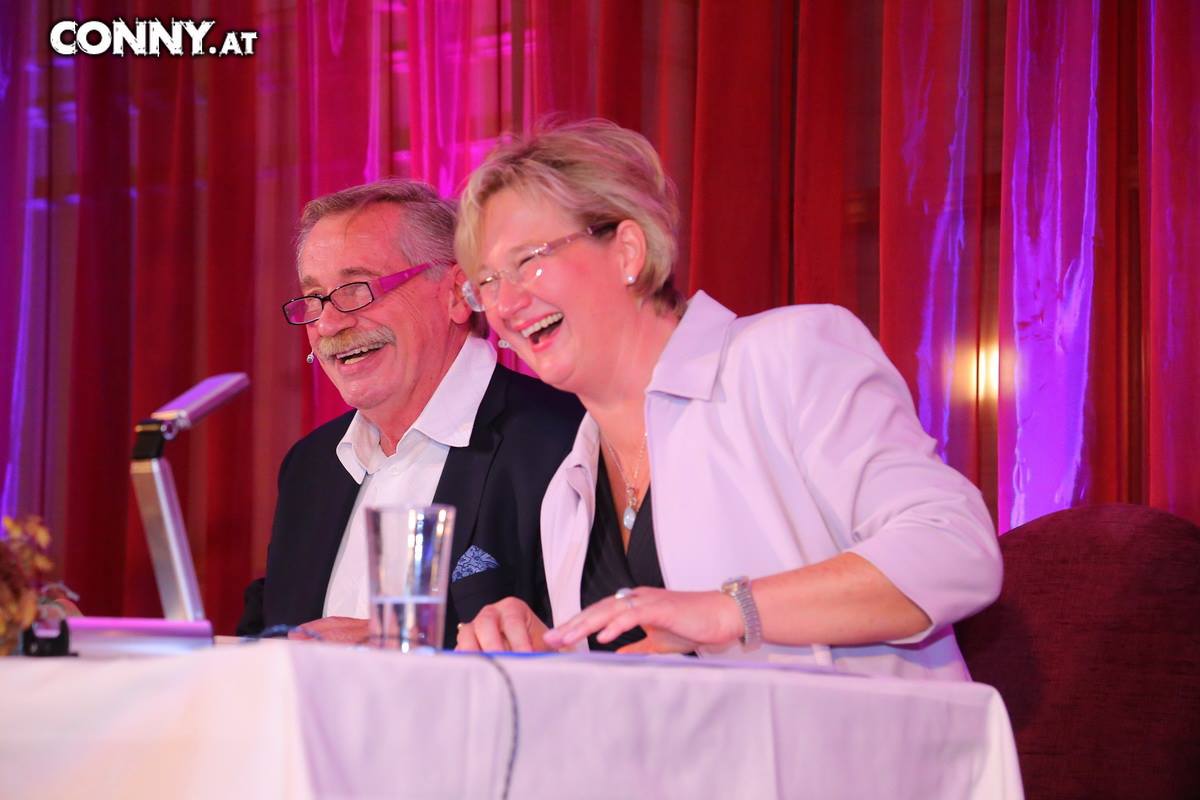 Peter Rapp ORF & Cornelia Schäfer Profisprecherin bei Ö1 und ORF III und 3sat Präsidentin vom PEN NOE und Filmemacherin